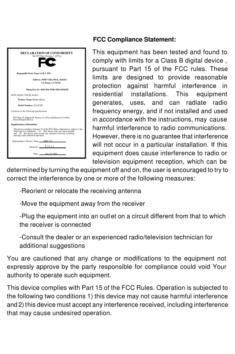 Gigabyte 6CXC Manuel utilisateur
