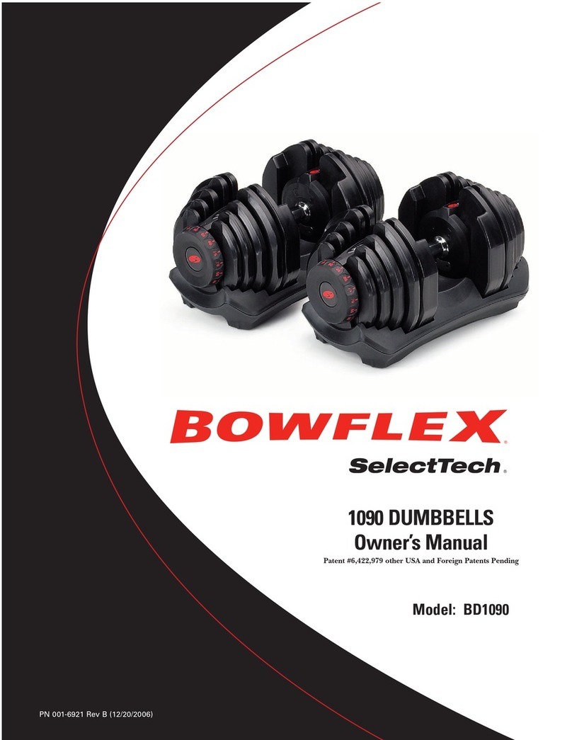 Bowflex SBD1090 Manuel utilisateur