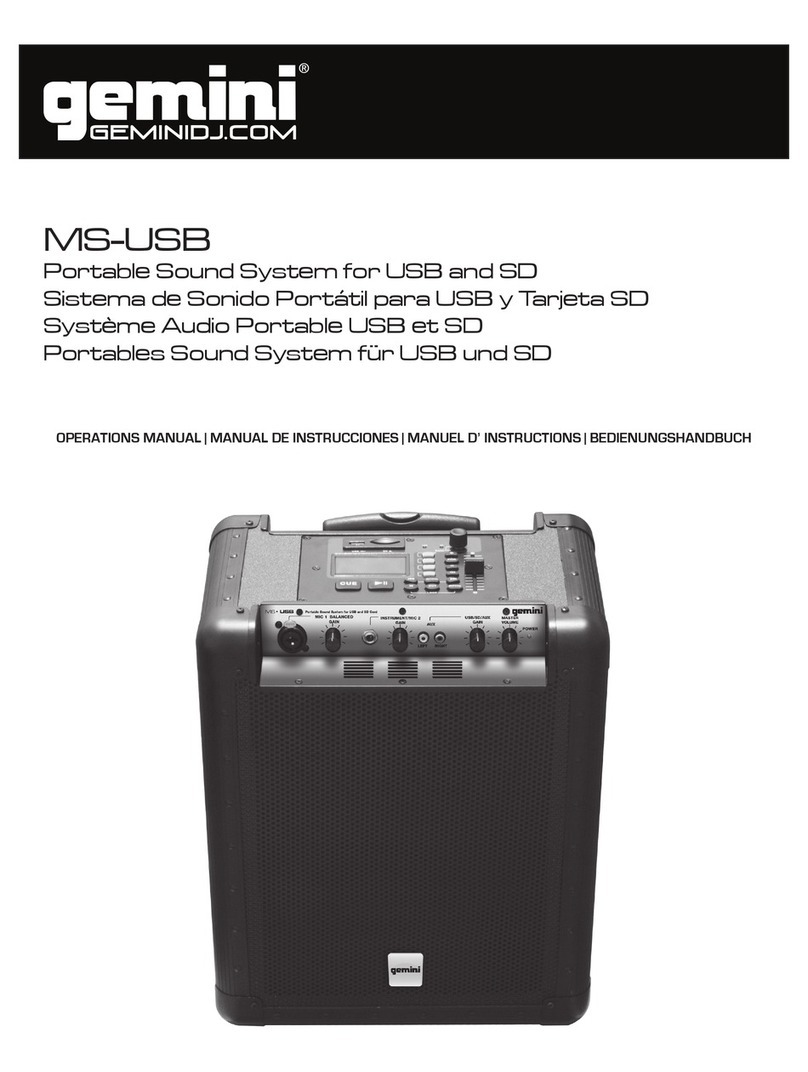 Gemini MS-USB Manuel utilisateur