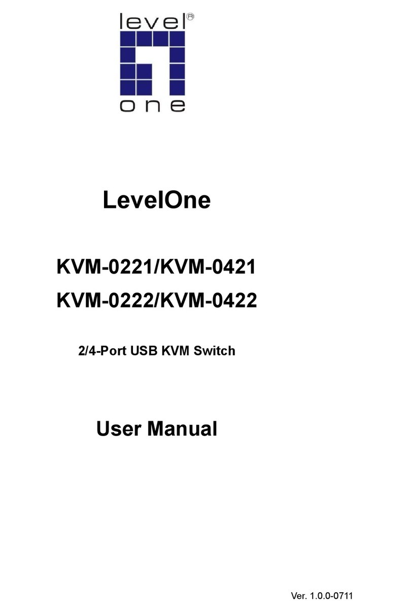 LevelOne KVM-0221 Manuel utilisateur