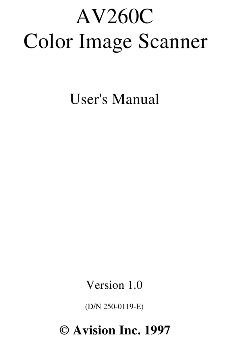 Avision AV260C Manuel utilisateur