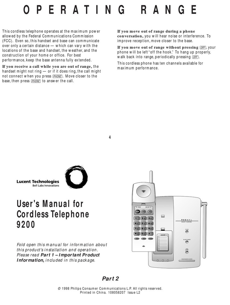 Lucent Technologies 9200 Manuel utilisateur