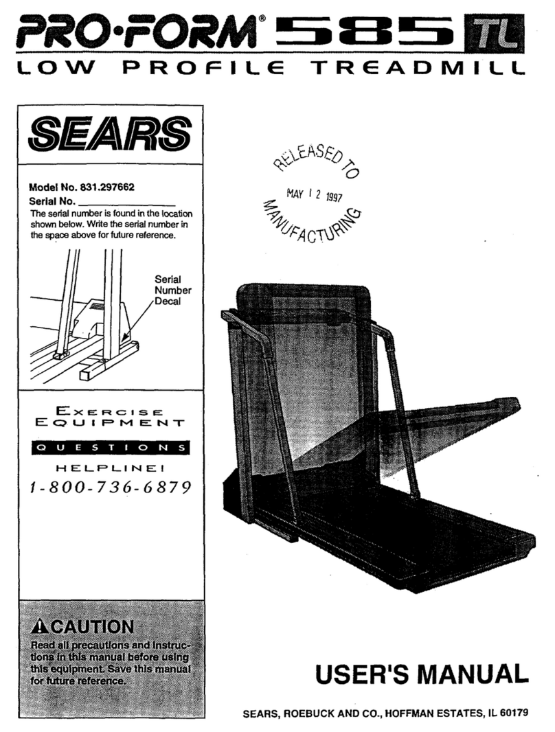 Pro-Form 585 TL Manuel utilisateur