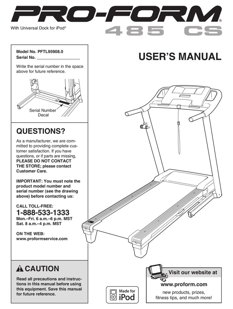 Pro-Form 675 E Manuel utilisateur