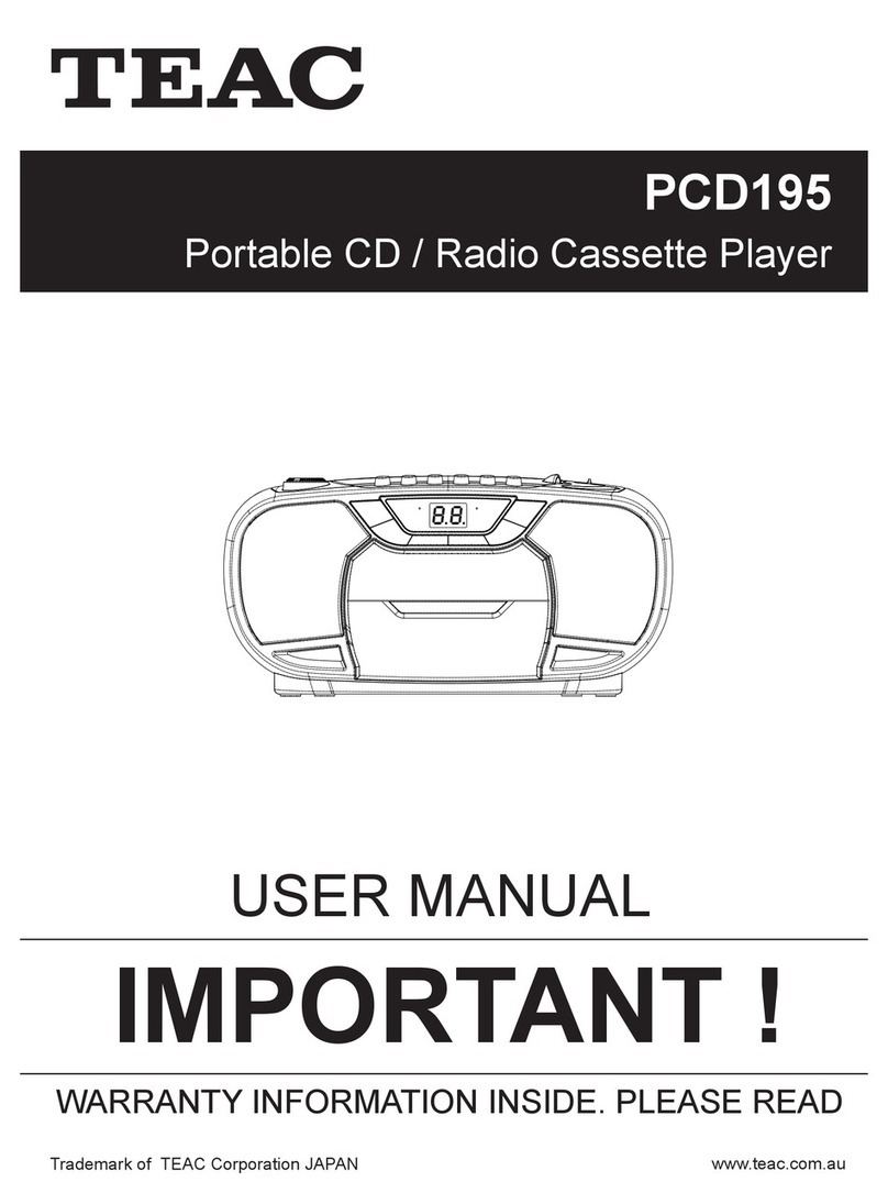 Teac PCD195 Manuel utilisateur