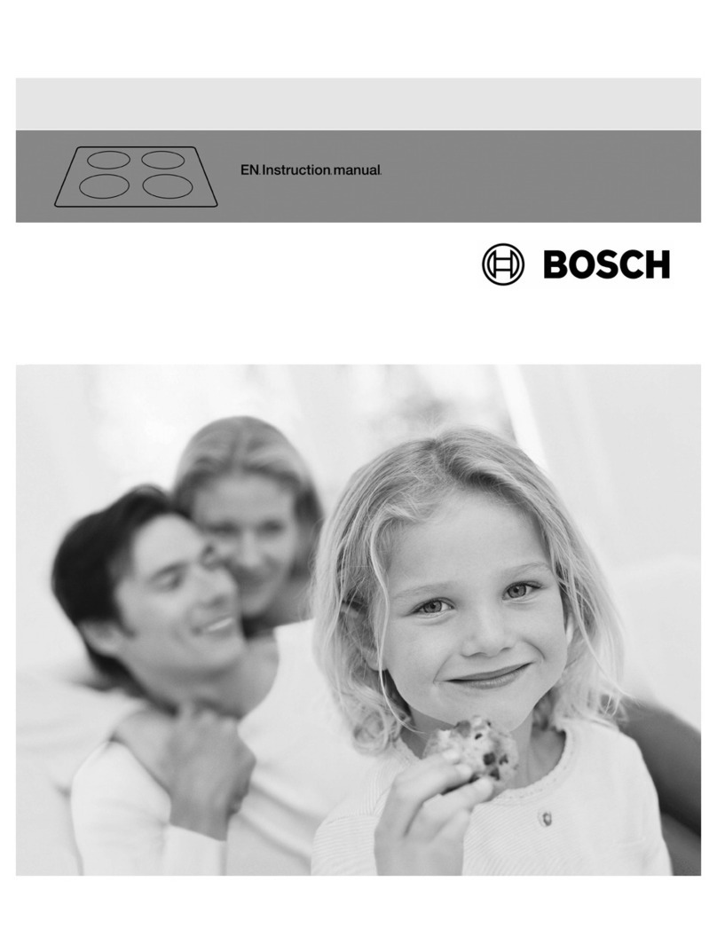 Bosch Cooker Hob Manuel utilisateur