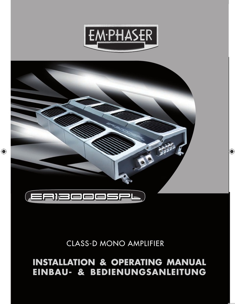 EMPHASER EA13000SPL Instructions d'installation EMPHASER EA13000SPL Instructions d'installation