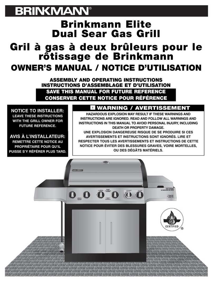 Brinkmann Elite Manuel utilisateur