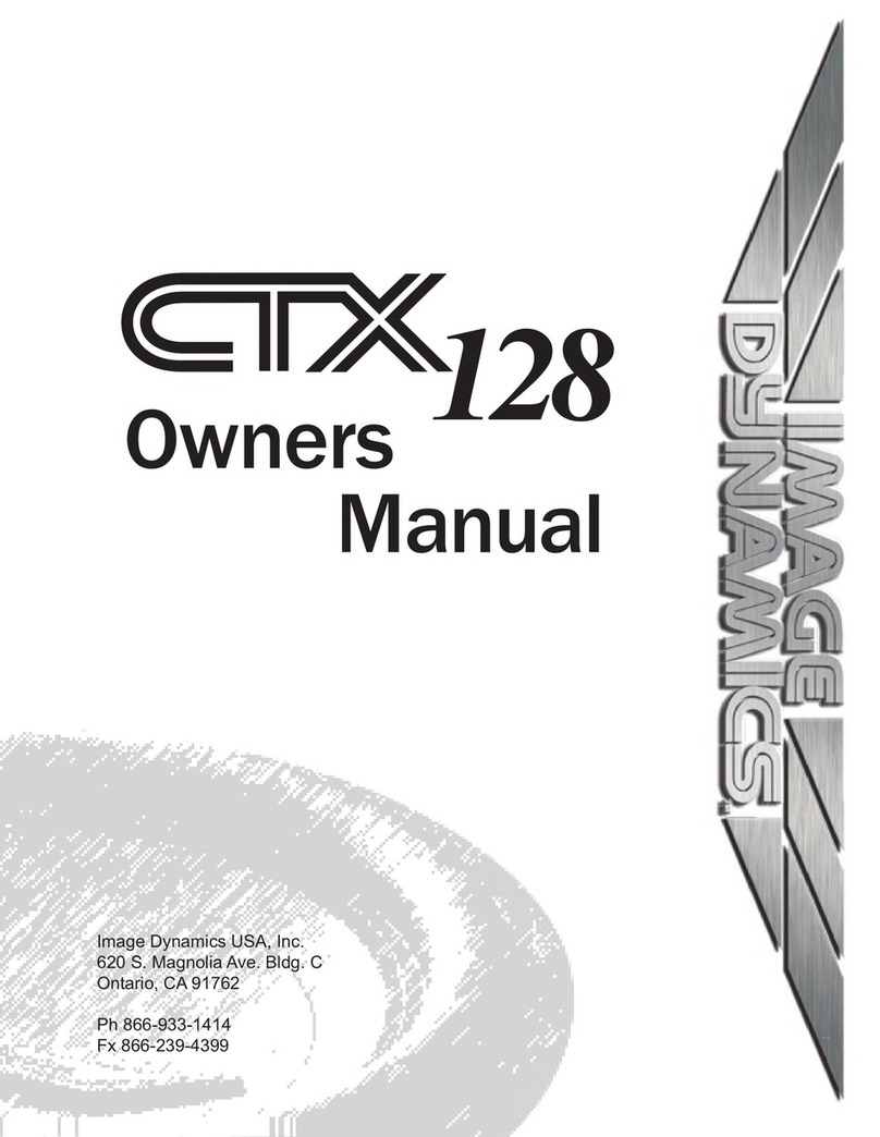 Image Dynamics USA CTX 128 Manuel utilisateur Image Dynamics USA CTX 128 Manuel utilisateur