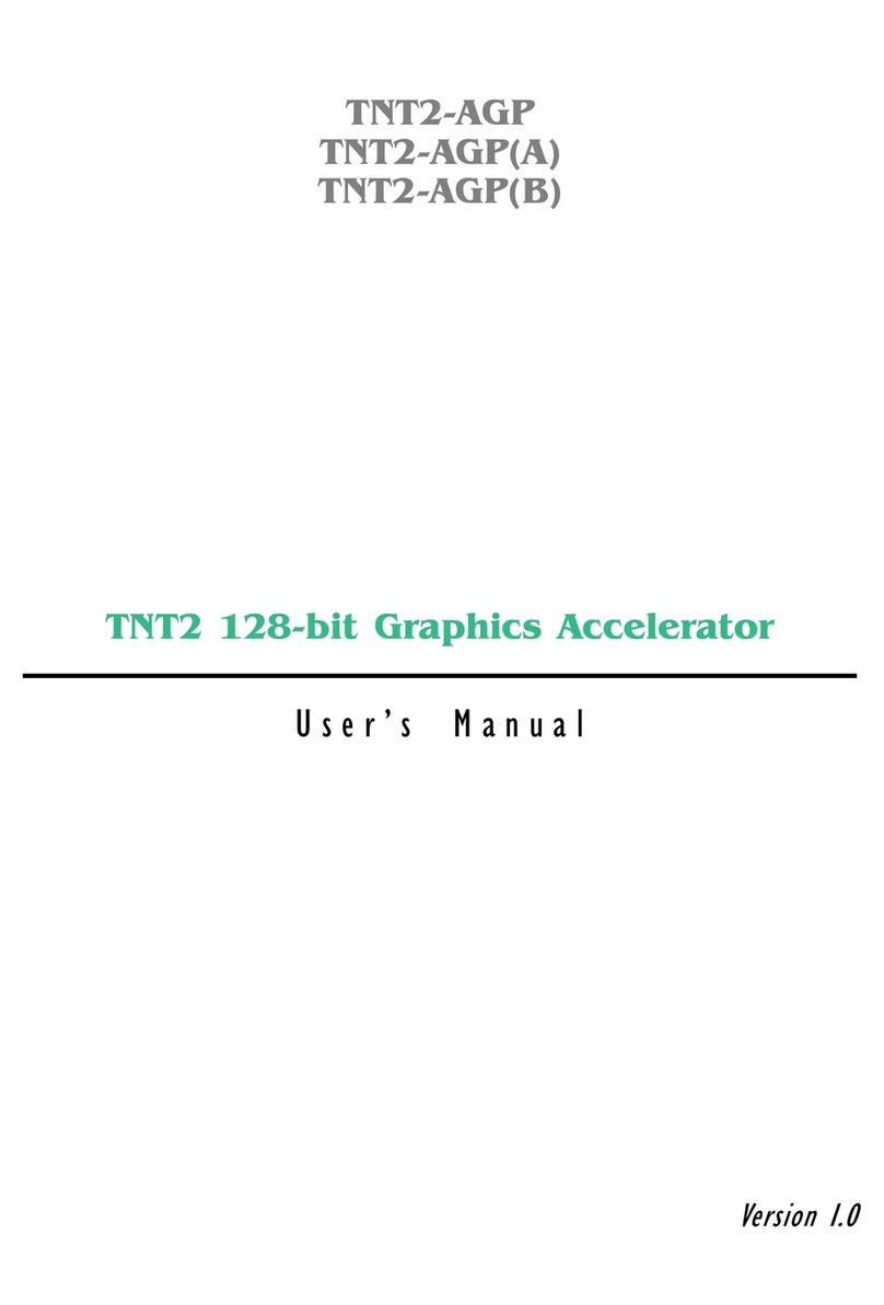 Aztech TNT2-AGP Manuel utilisateur Aztech TNT2-AGP Manuel utilisateur