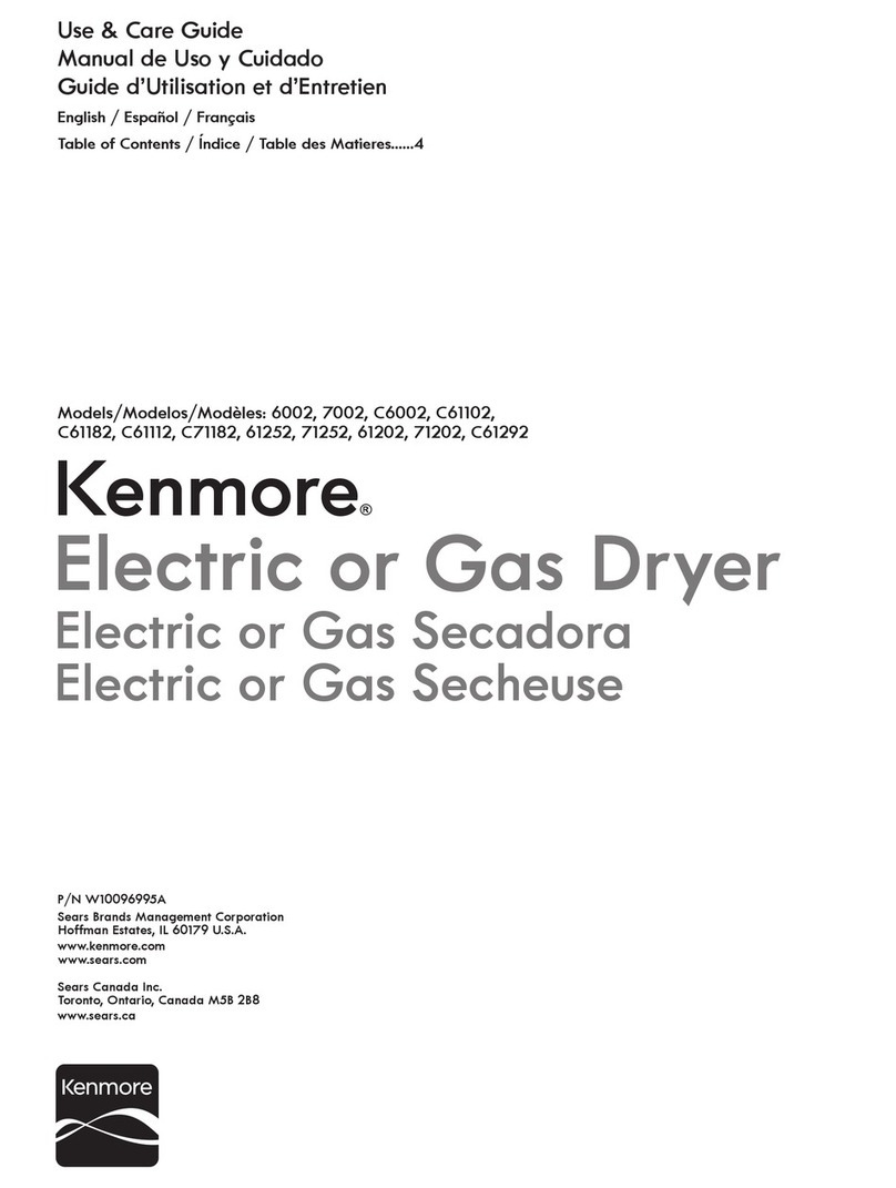 Kenmore 6002 Manuel utilisateur