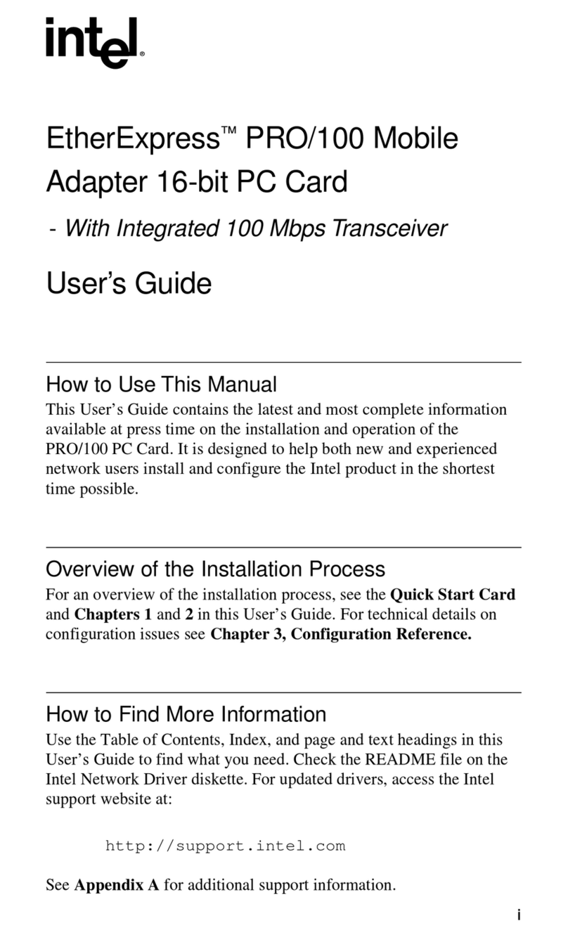 Intel ETHEREXPRESS PRO/100 Manuel utilisateur