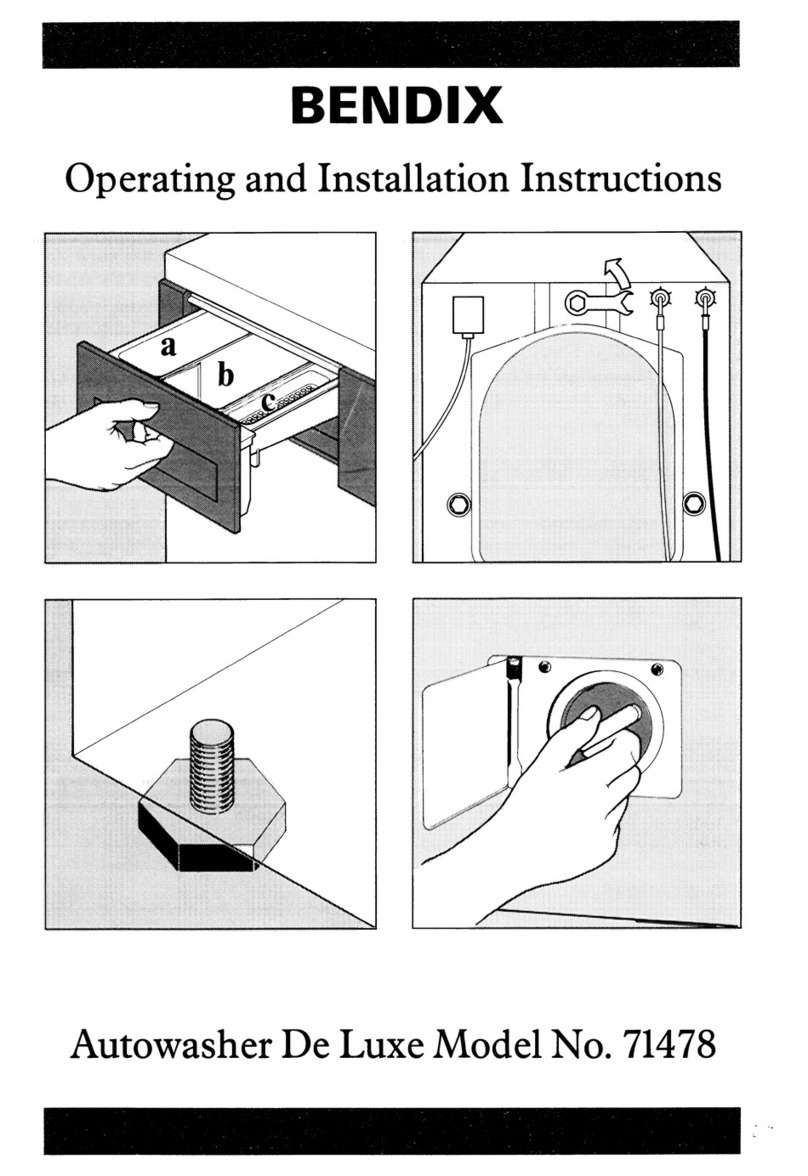 Tricity Bendix De Luxe 71478 Fiche technique