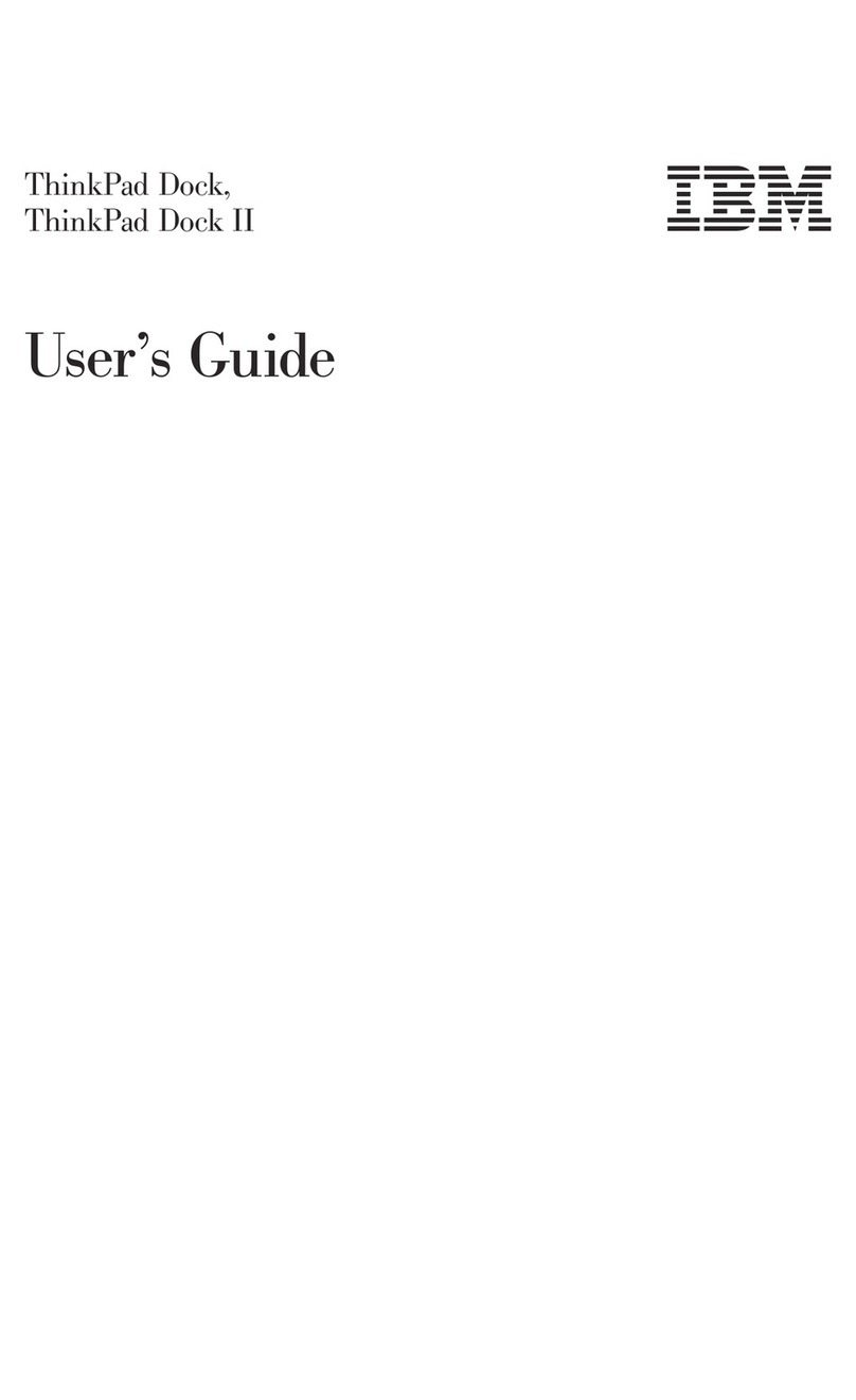 IBM ThinkPad Dock Manuel utilisateur