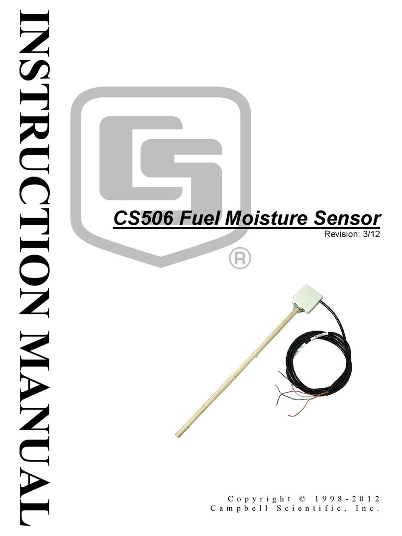 Campbell CS506 Manuel utilisateur Campbell CS506 Manuel utilisateur