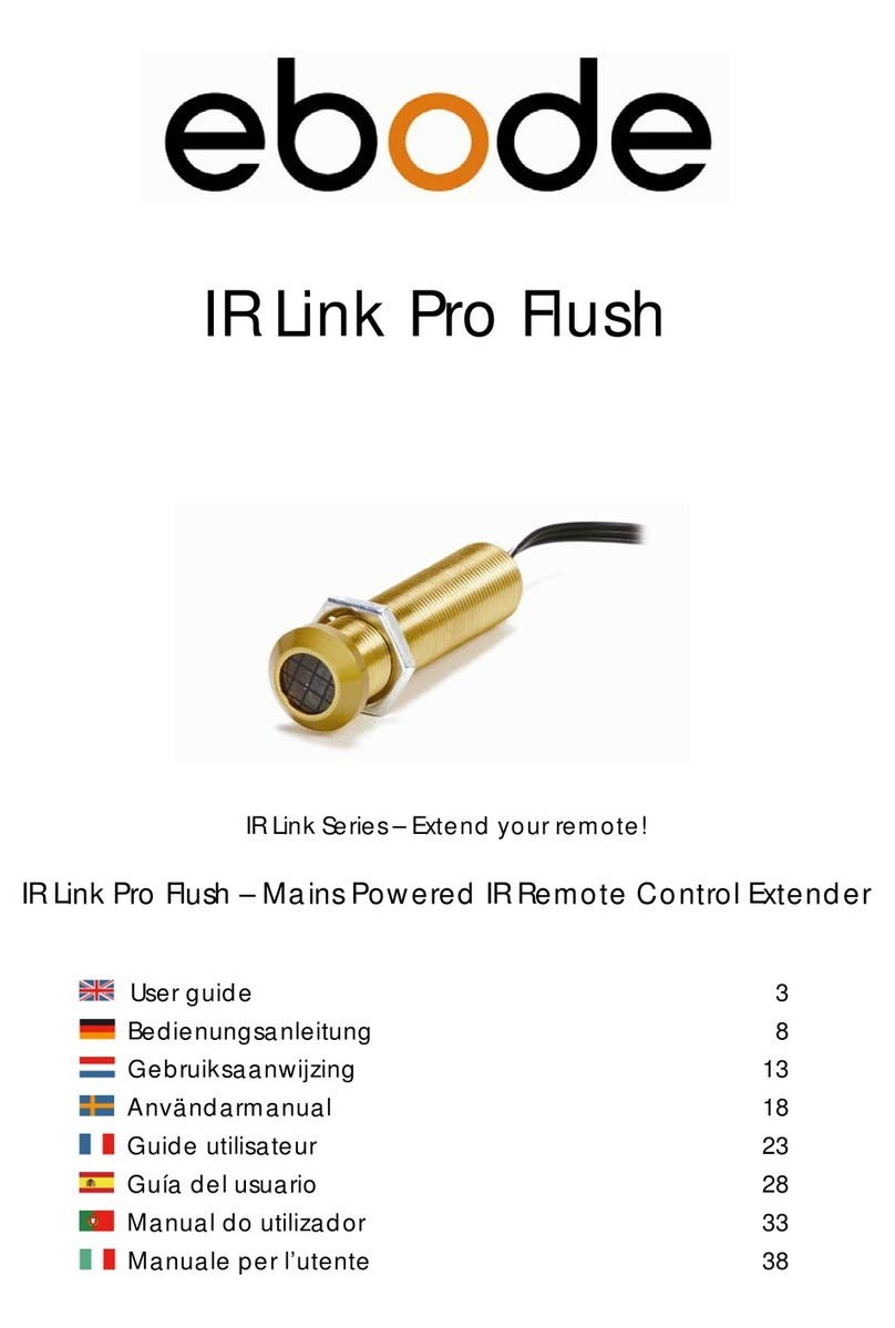 Ebode IR Link Pro Flush Manuel utilisateur