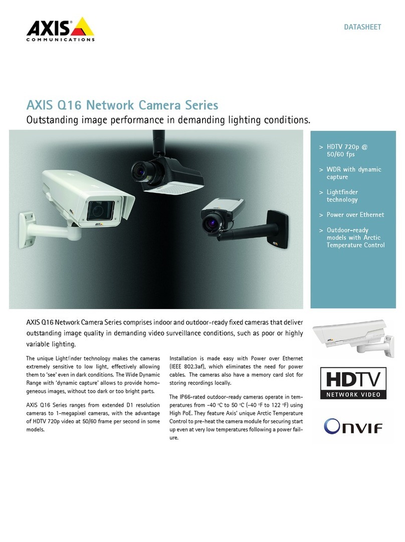 Axis Q16 Series Manuel utilisateur