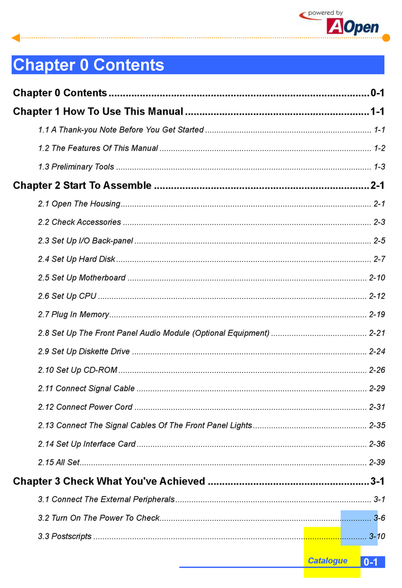 AOpen H300 Series Manuel utilisateur