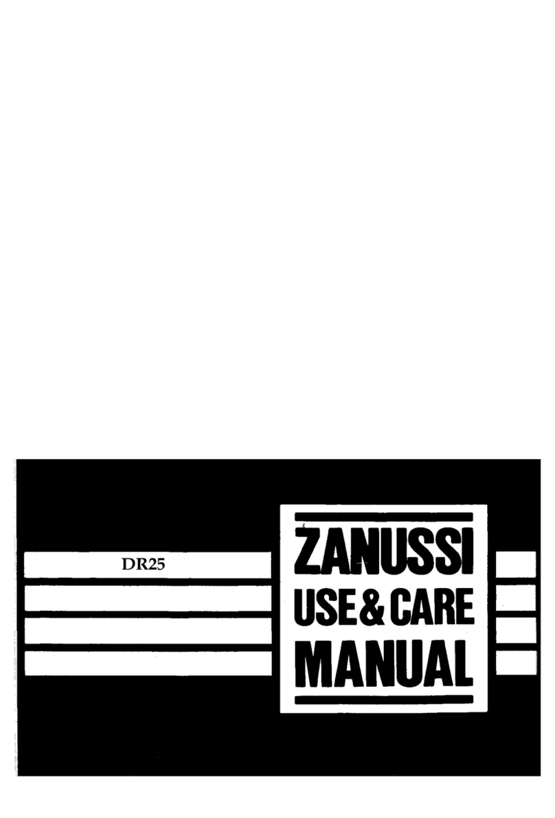 Zanussi DR25 Manuel utilisateur Zanussi DR25 Manuel utilisateur