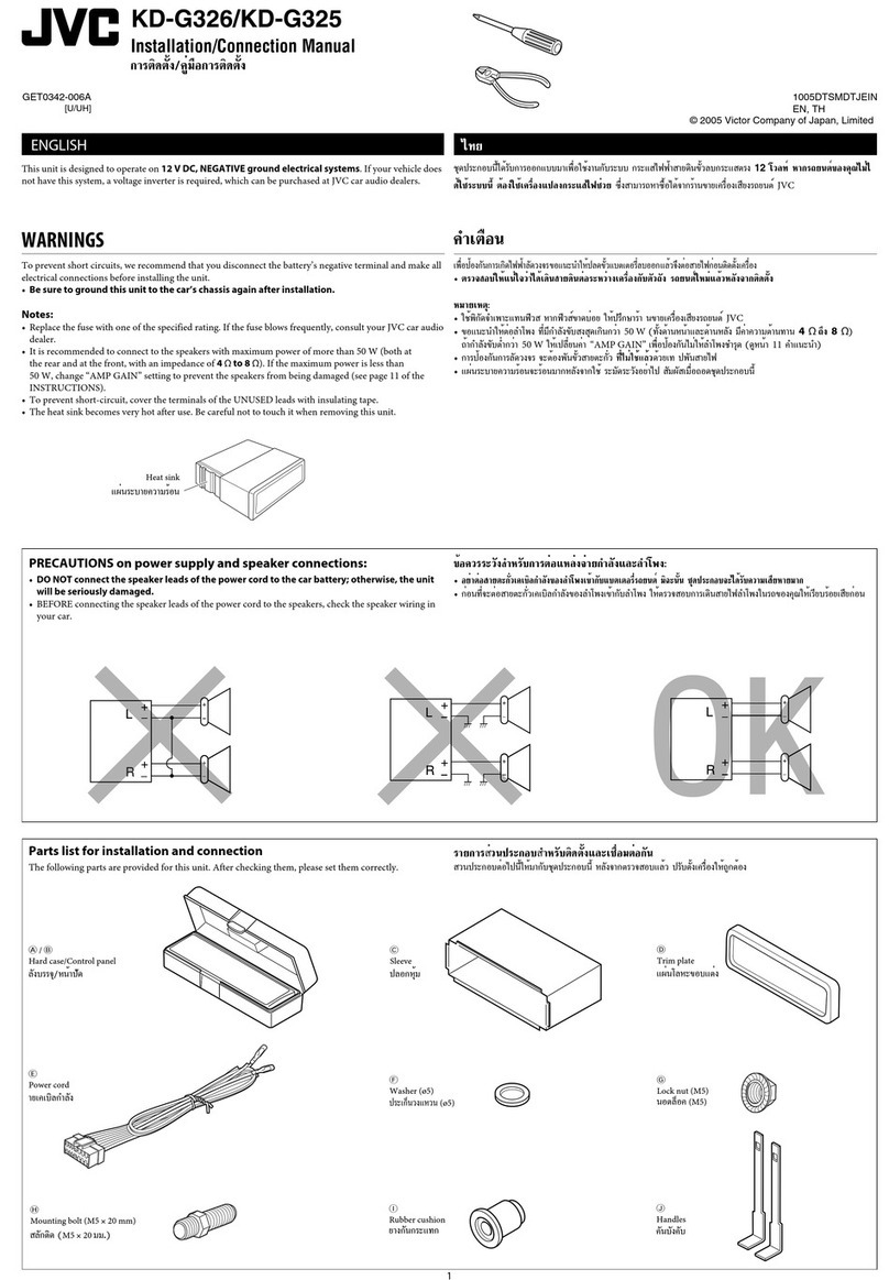 JVC KD-G326 Mode d’emploi