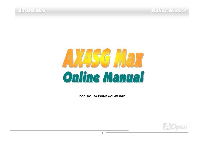 AOpen AX4SG WLAN Manuel utilisateur