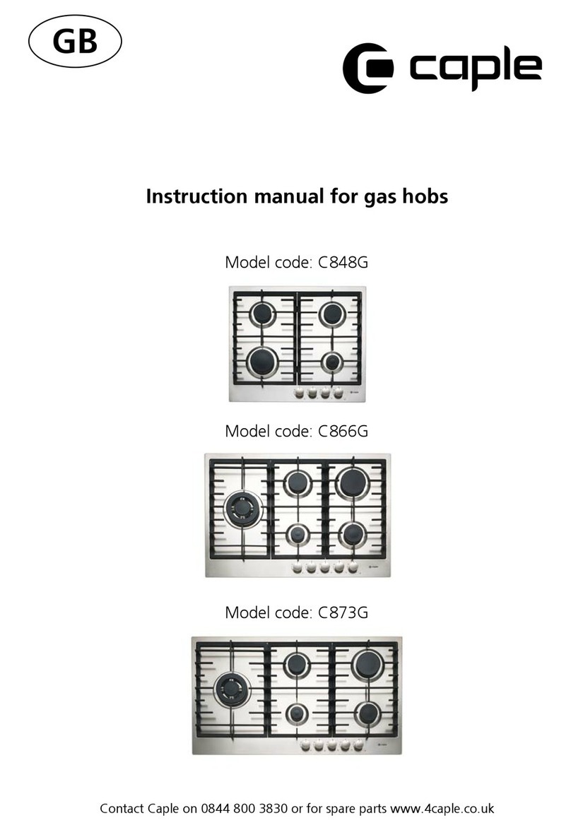 Caple C848G Manuel utilisateur
