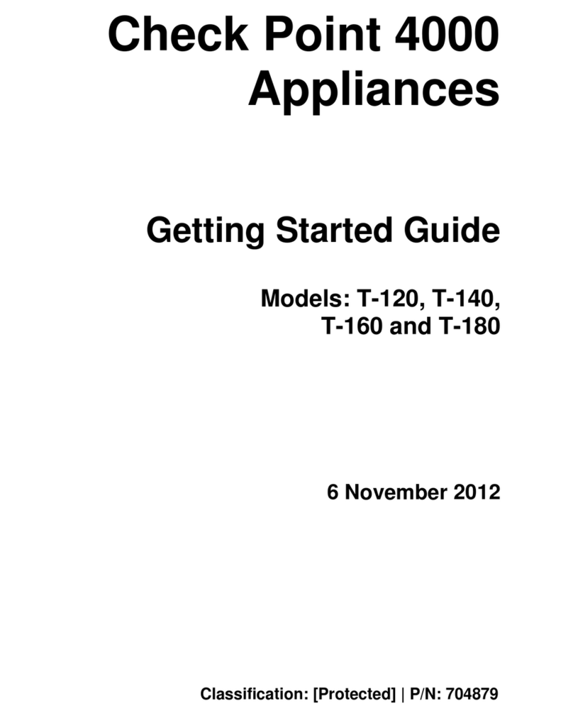Checkpoint 4000 Series Manuel utilisateur Checkpoint 4000 Series Manuel utilisateur