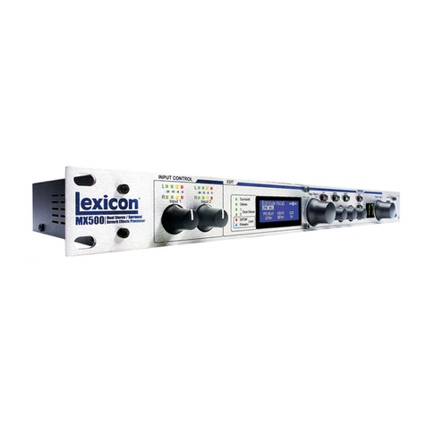 Lexicon MX500 Manuel utilisateur