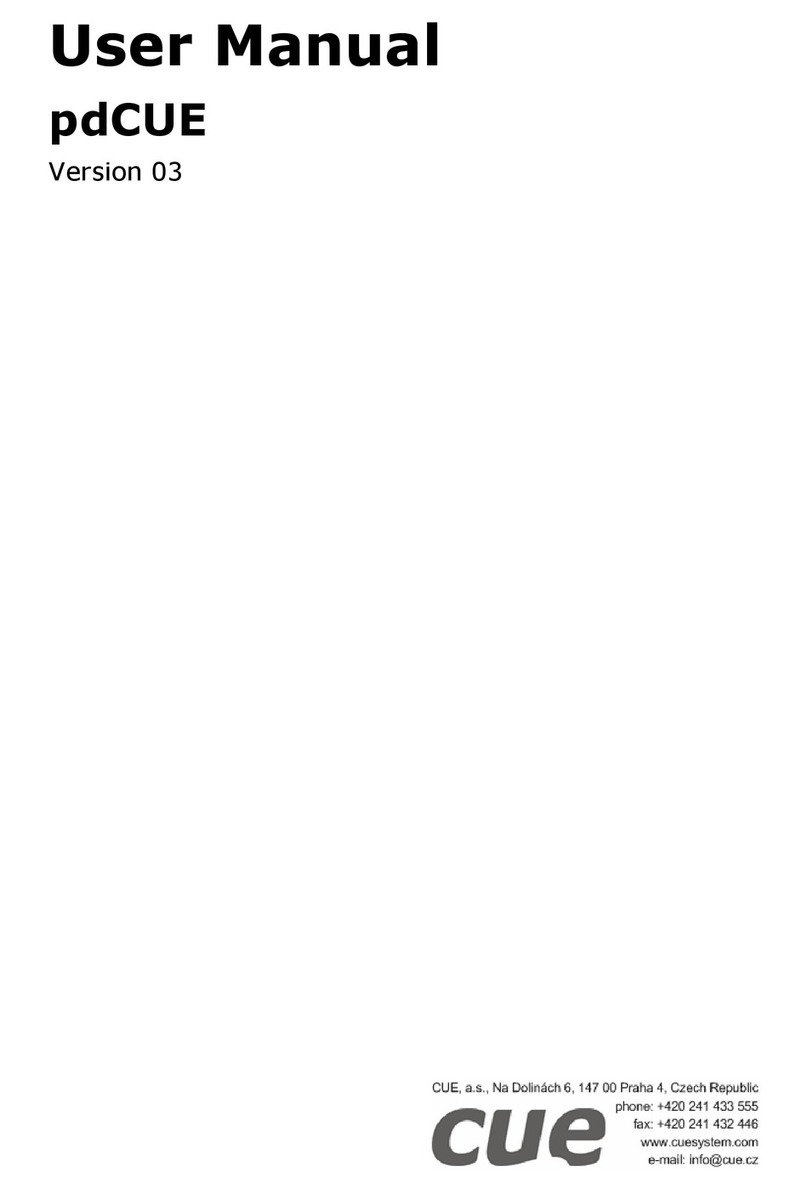CUE PDCUE Manuel utilisateur