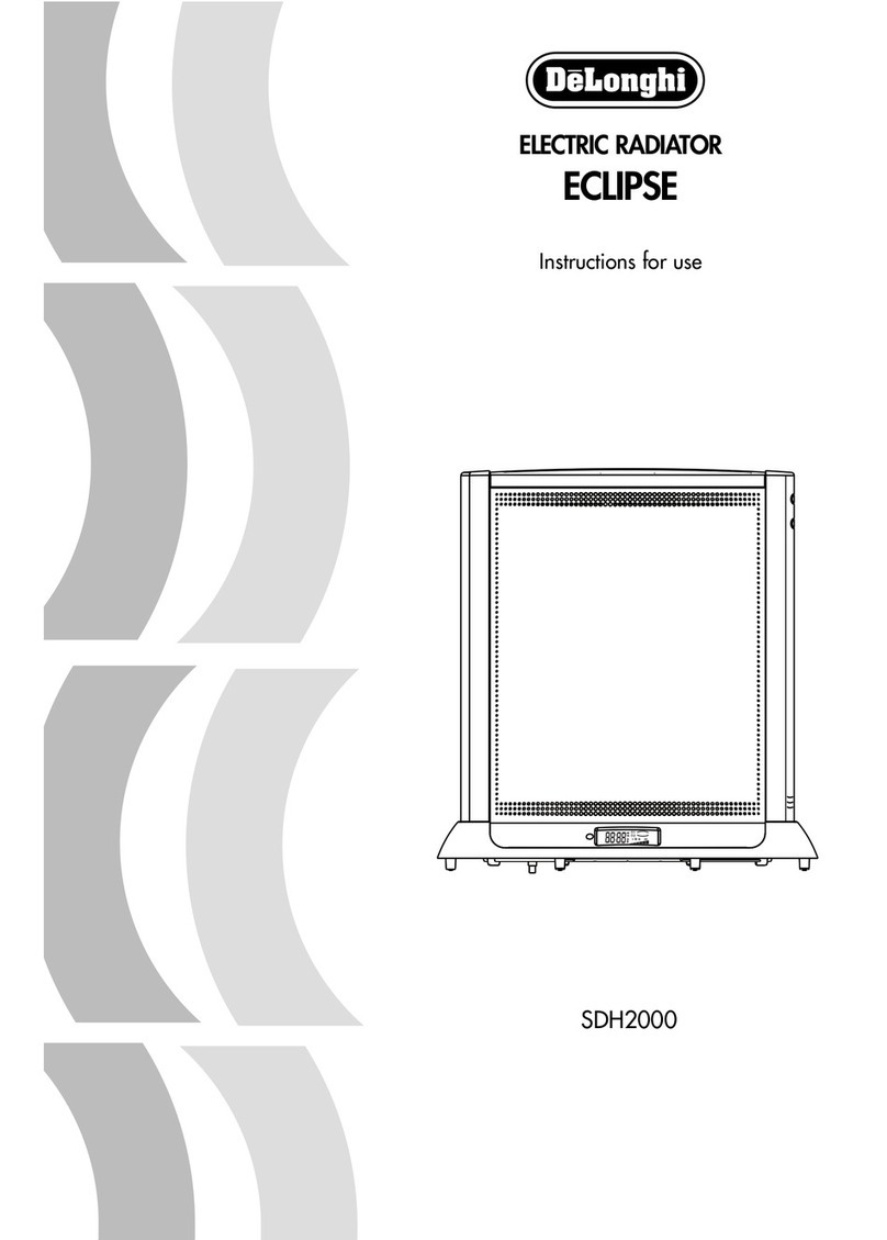 DeLonghi ECLIPSE SDH2000 Manuel utilisateur