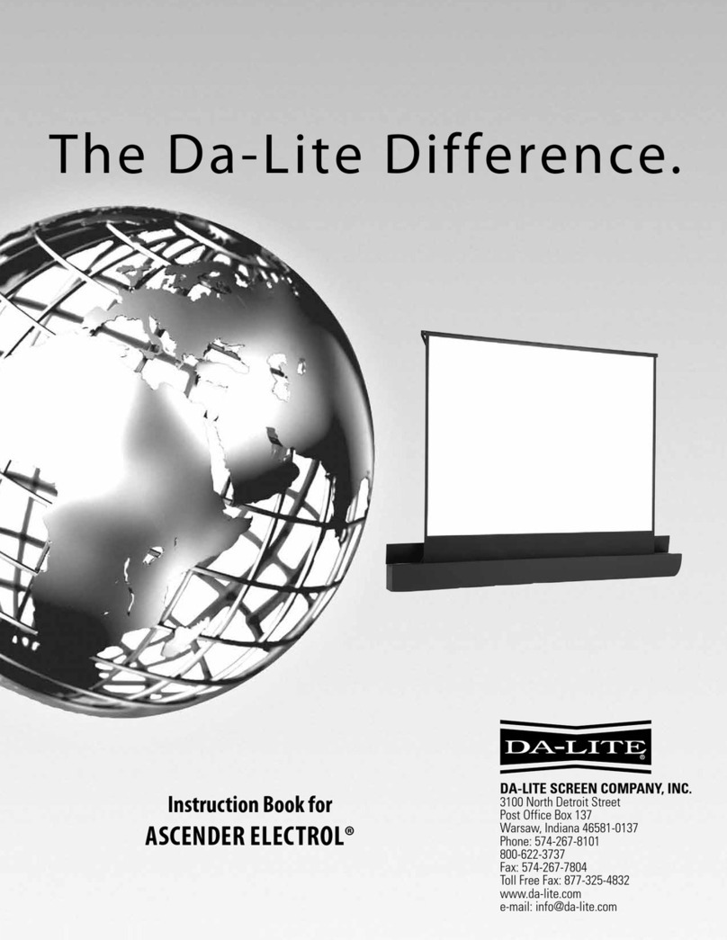 Da-Lite ASCENDER ELECTROL Manuel utilisateur