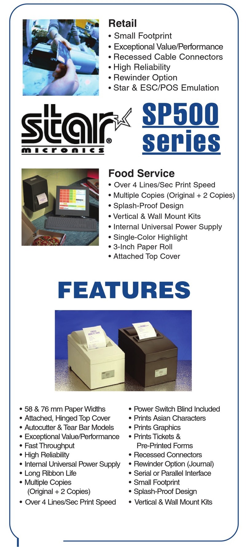 Star Micronics SP500 Series Manuel du propriétaire