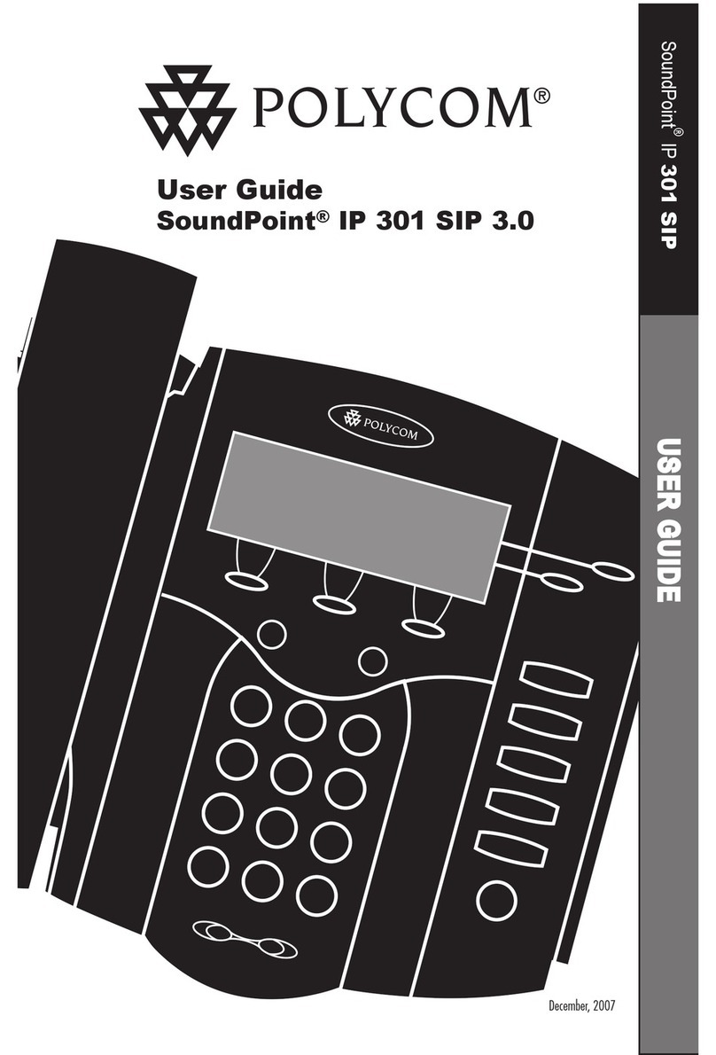 Polycom SoundPoint IP 301 SIP Manuel utilisateur
