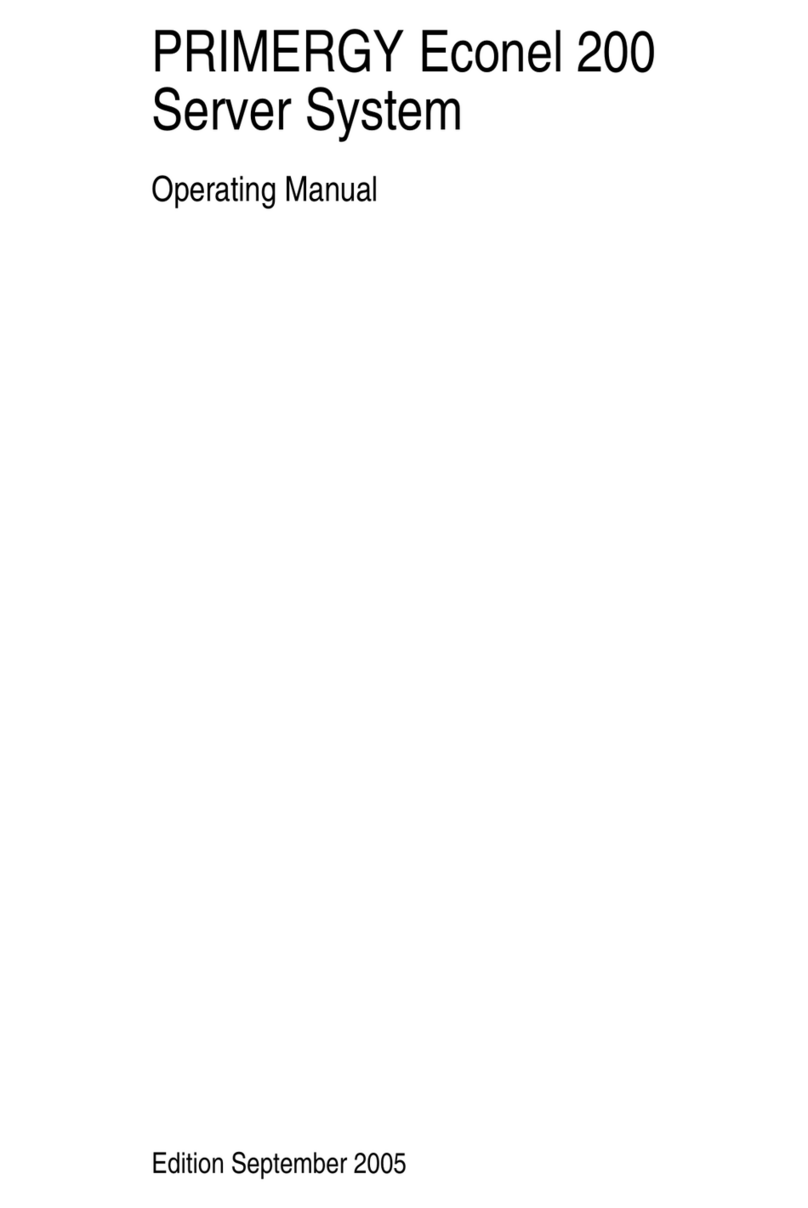 Fujitsu Siemens Computers PRIMERGY Econel 200 Manuel utilisateur Fujitsu Siemens Computers PRIMERGY Econel 200 Manuel utilisateur