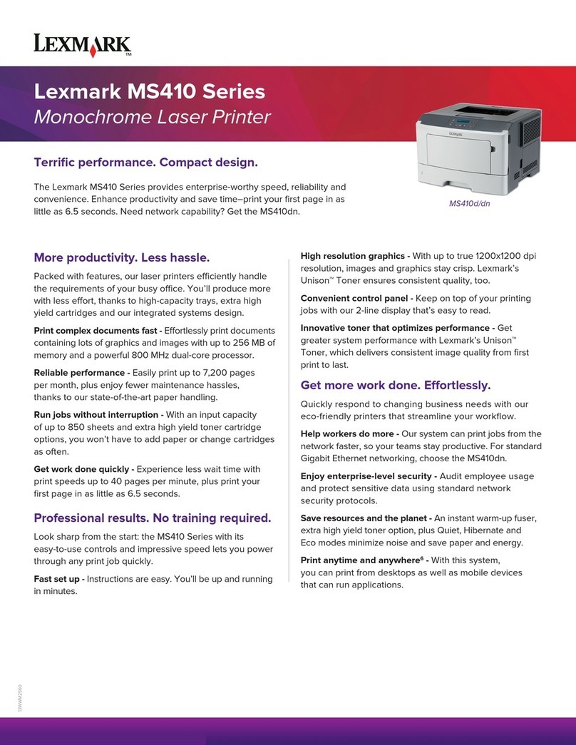Lexmark MS410d Manuel utilisateur