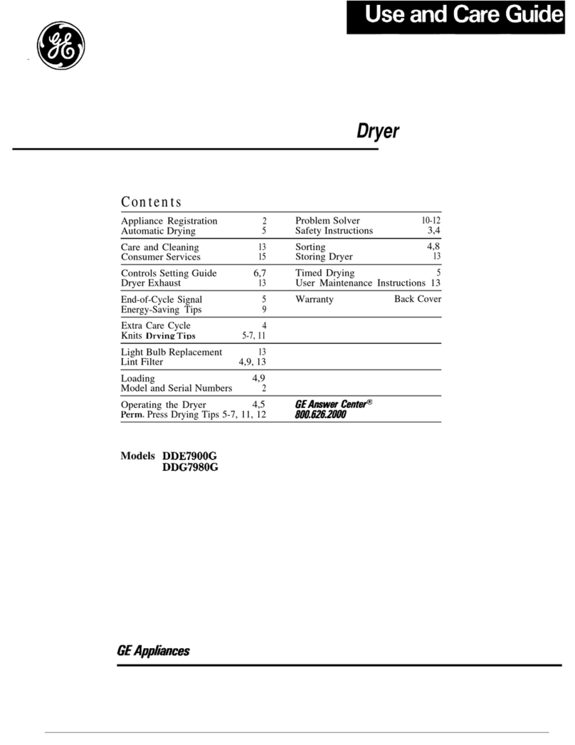 GE DDE7900G Manuel utilisateur