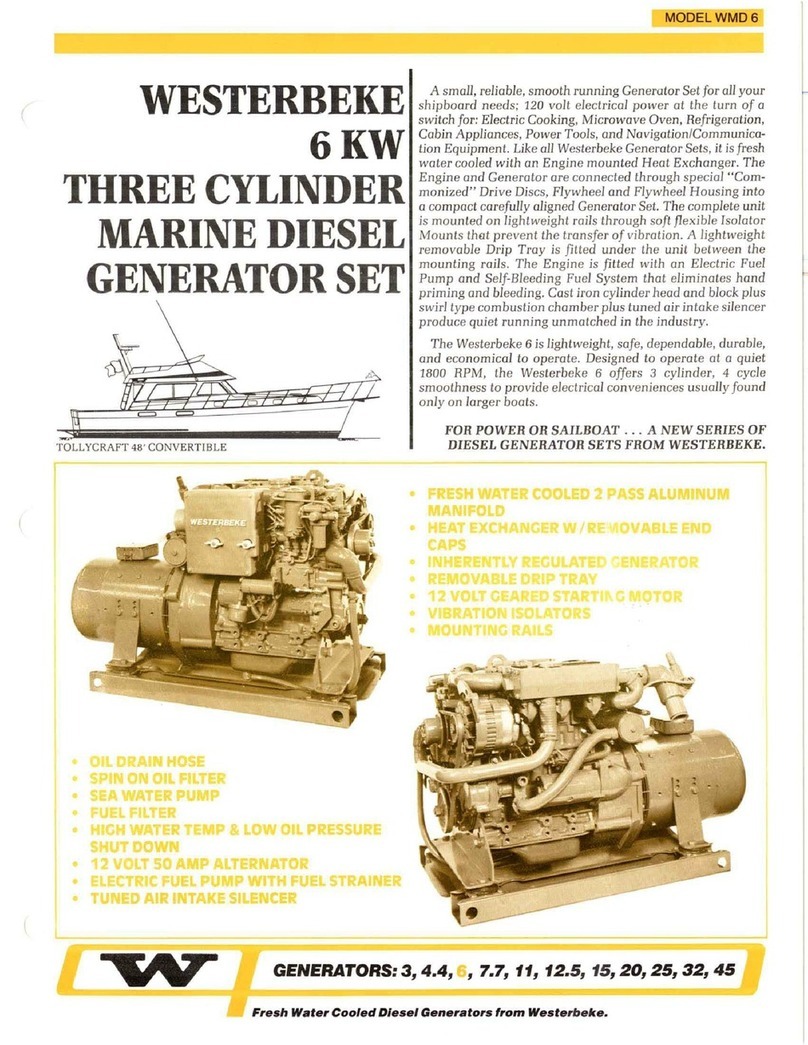 Westerbeke WMD6 Manuel utilisateur
