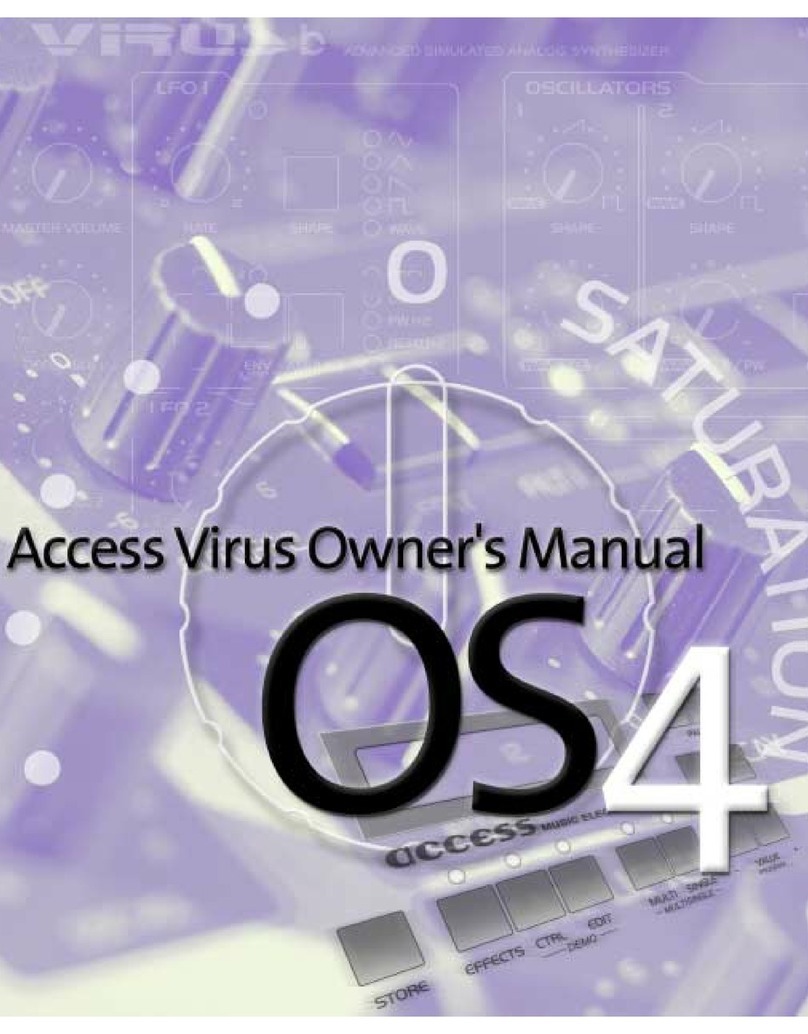 Access VIRUS C SERIES Manuel utilisateur