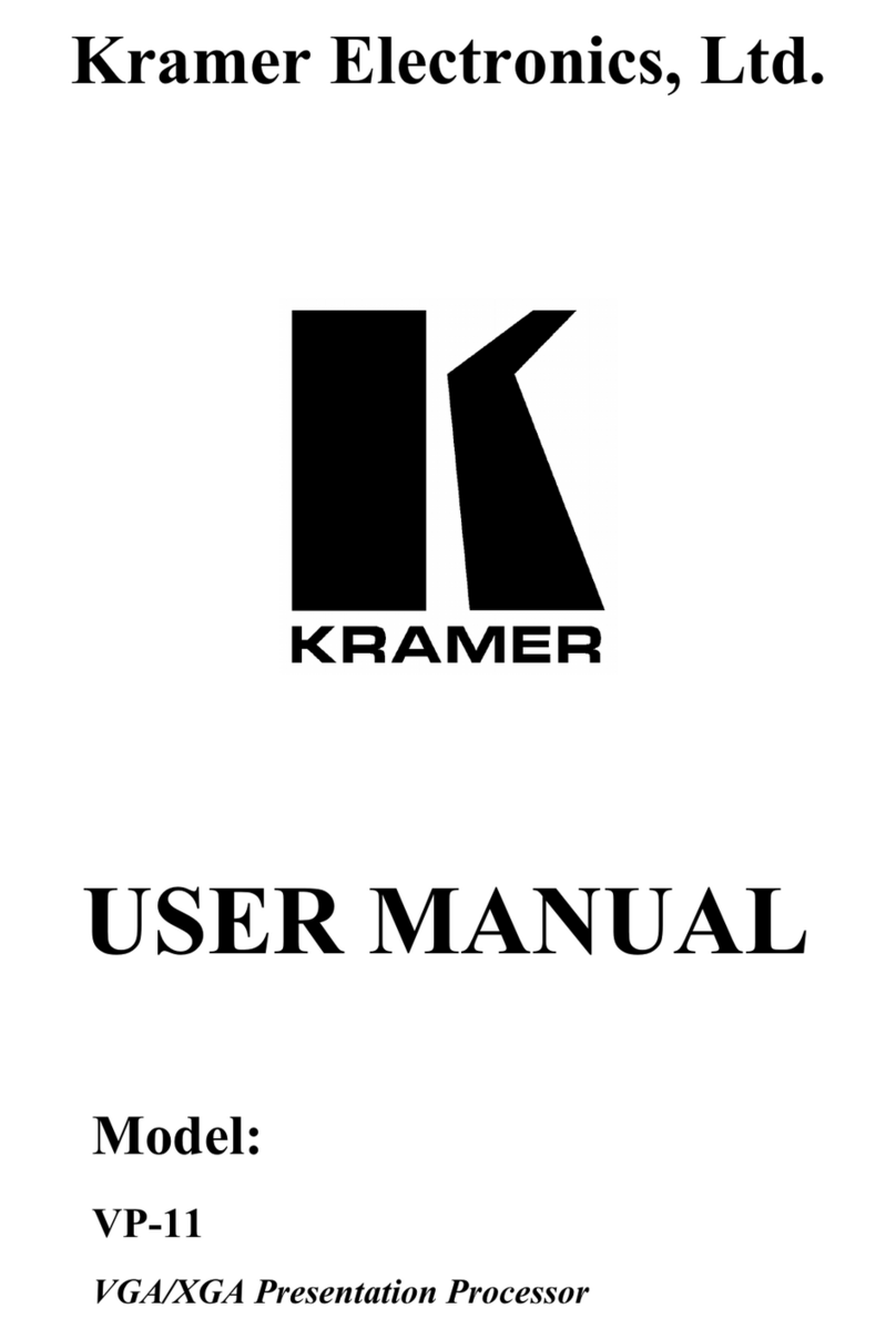 Kramer VP-11 Manuel utilisateur