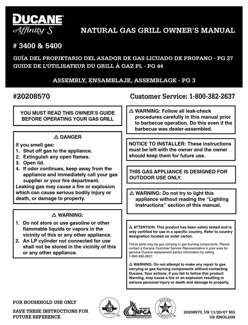 Ducane Ducane Affinity S3400 NG Manuel utilisateur