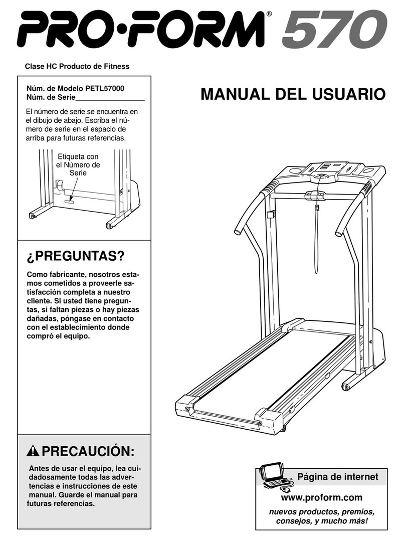 Pro-Form 570 Guide de l'utilisateur
