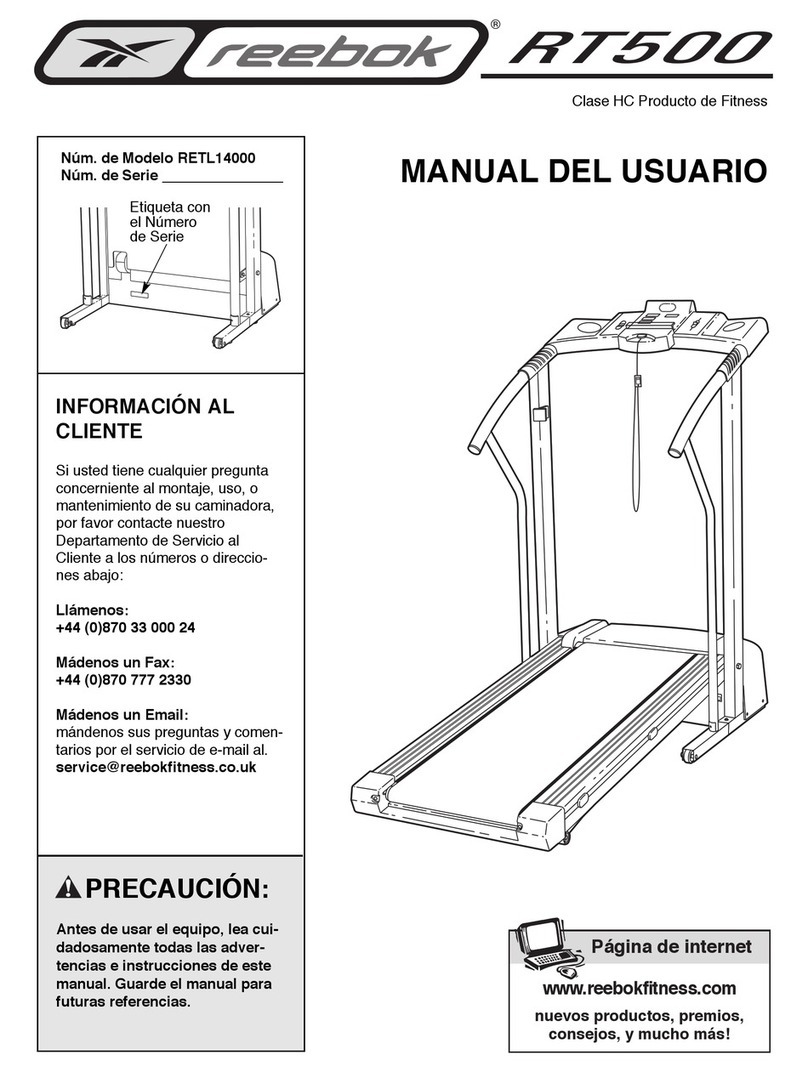 Reebok Rt500 Guide de l'utilisateur