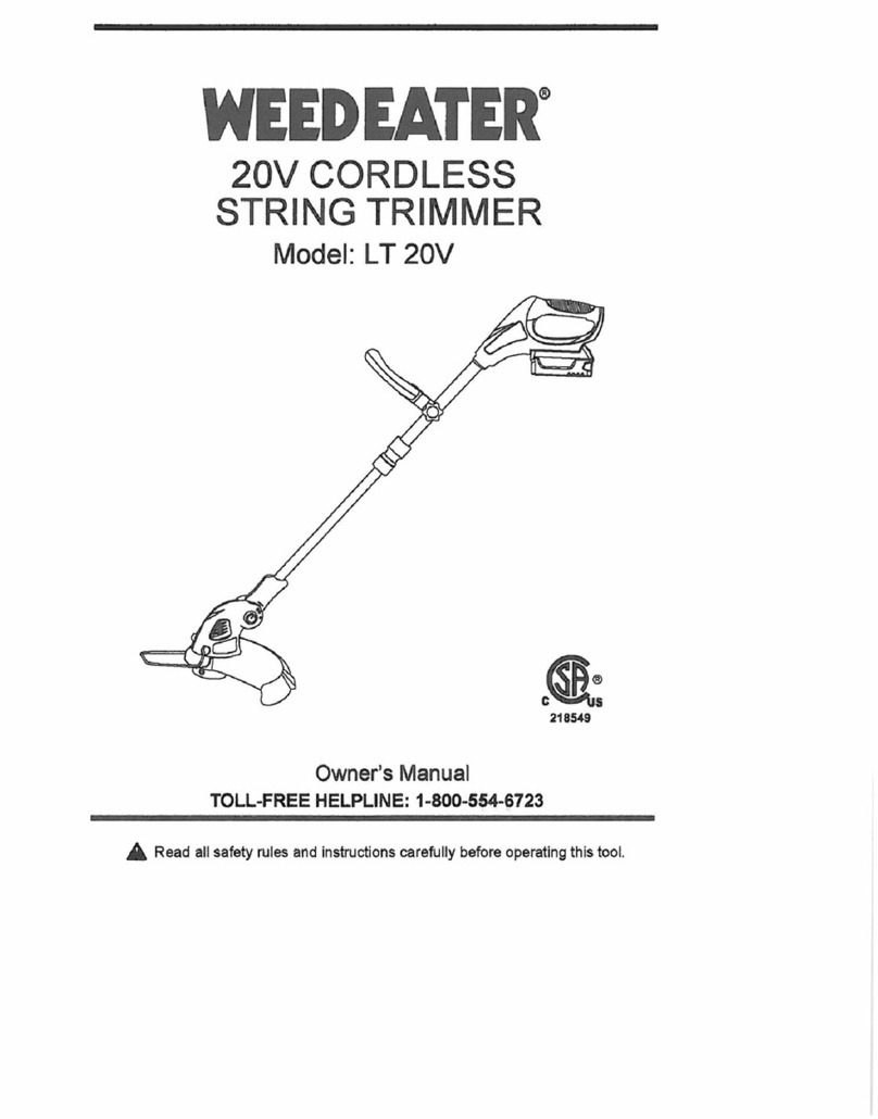 Weed Eater LT 20V Manuel utilisateur