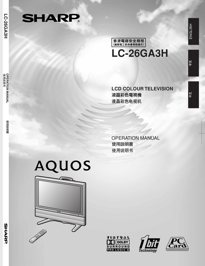 Sharp AQUOS LC-26GA3H Manuel utilisateur