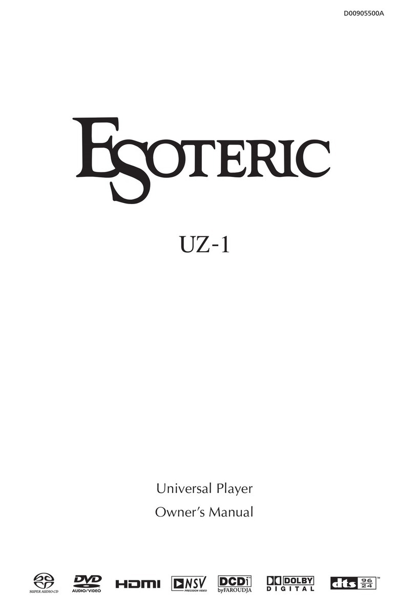 Esoteric Esoteric UZ-1 Manuel utilisateur