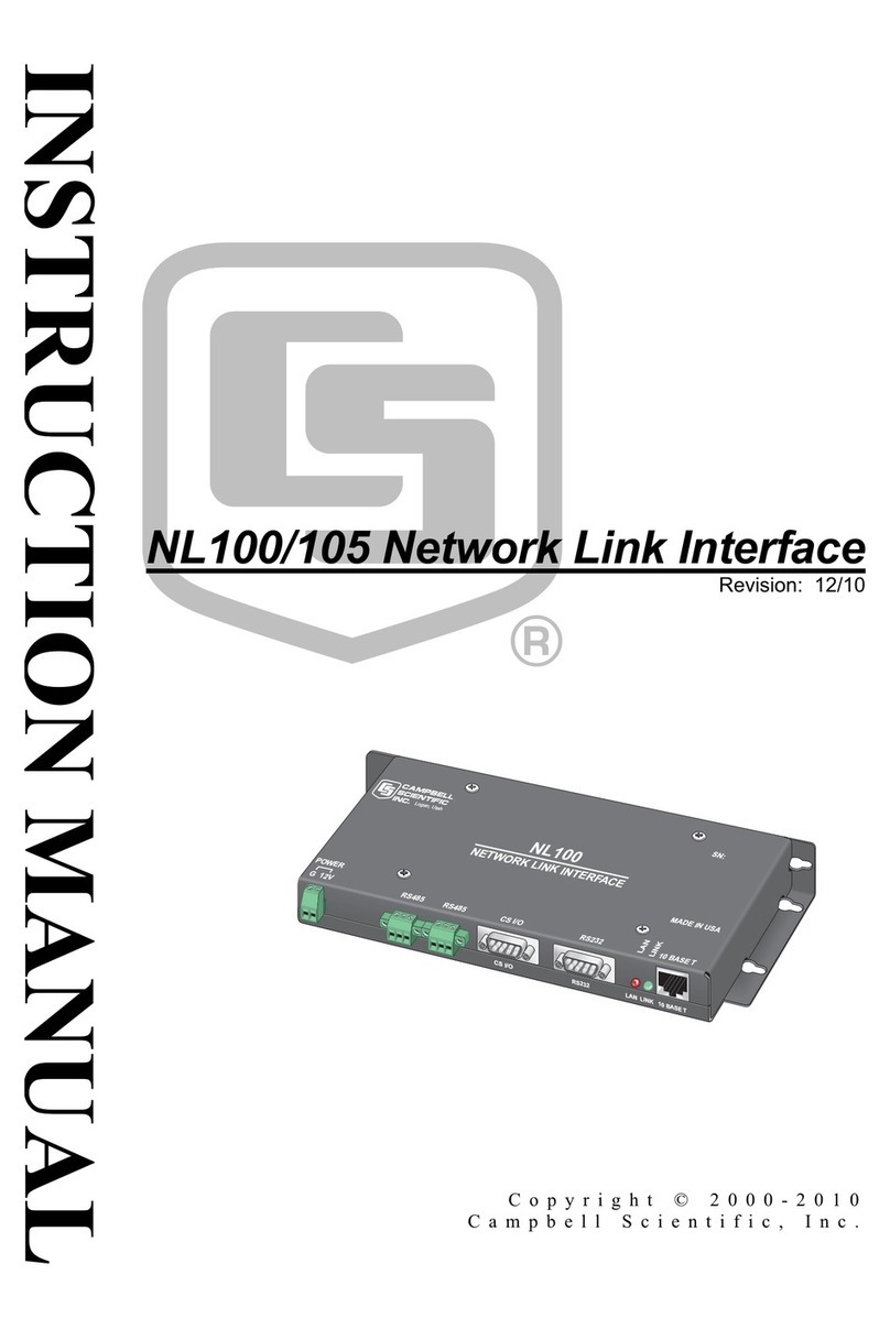 Campbell NL100 Manuel utilisateur