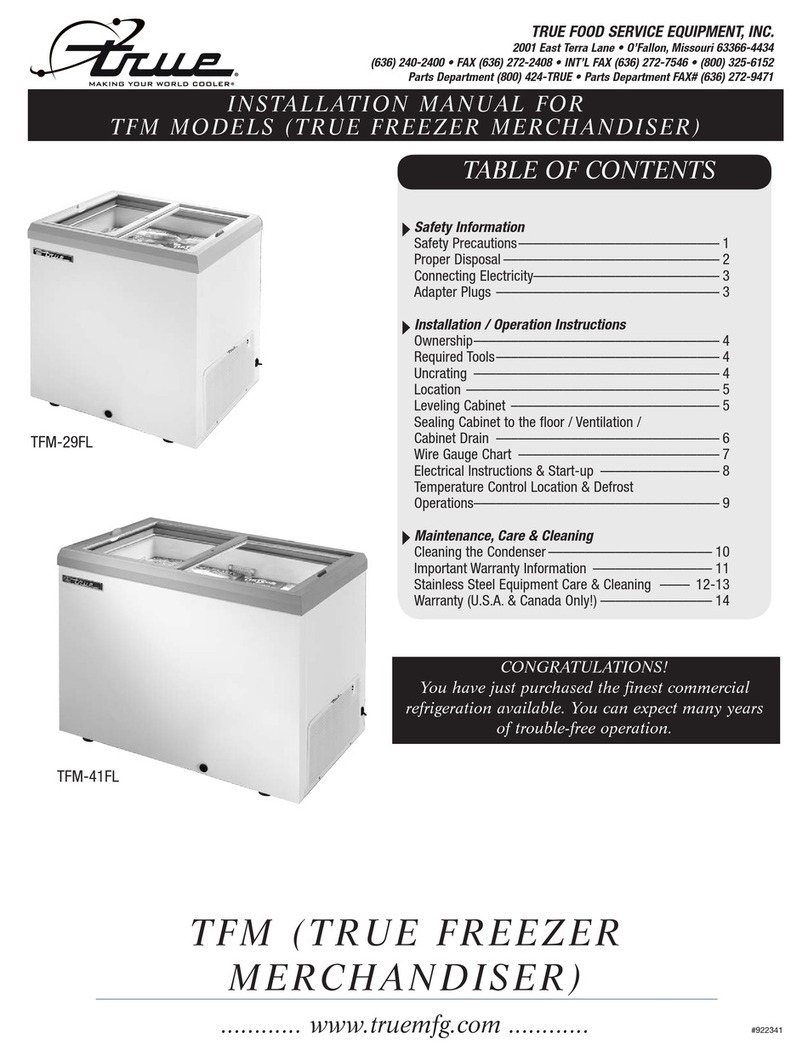 True TFM-29FL Manuel utilisateur