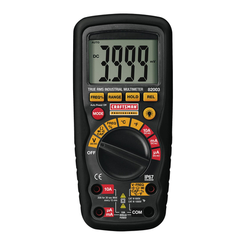 Craftsman 82003 Manuel utilisateur Craftsman 82003 Manuel utilisateur