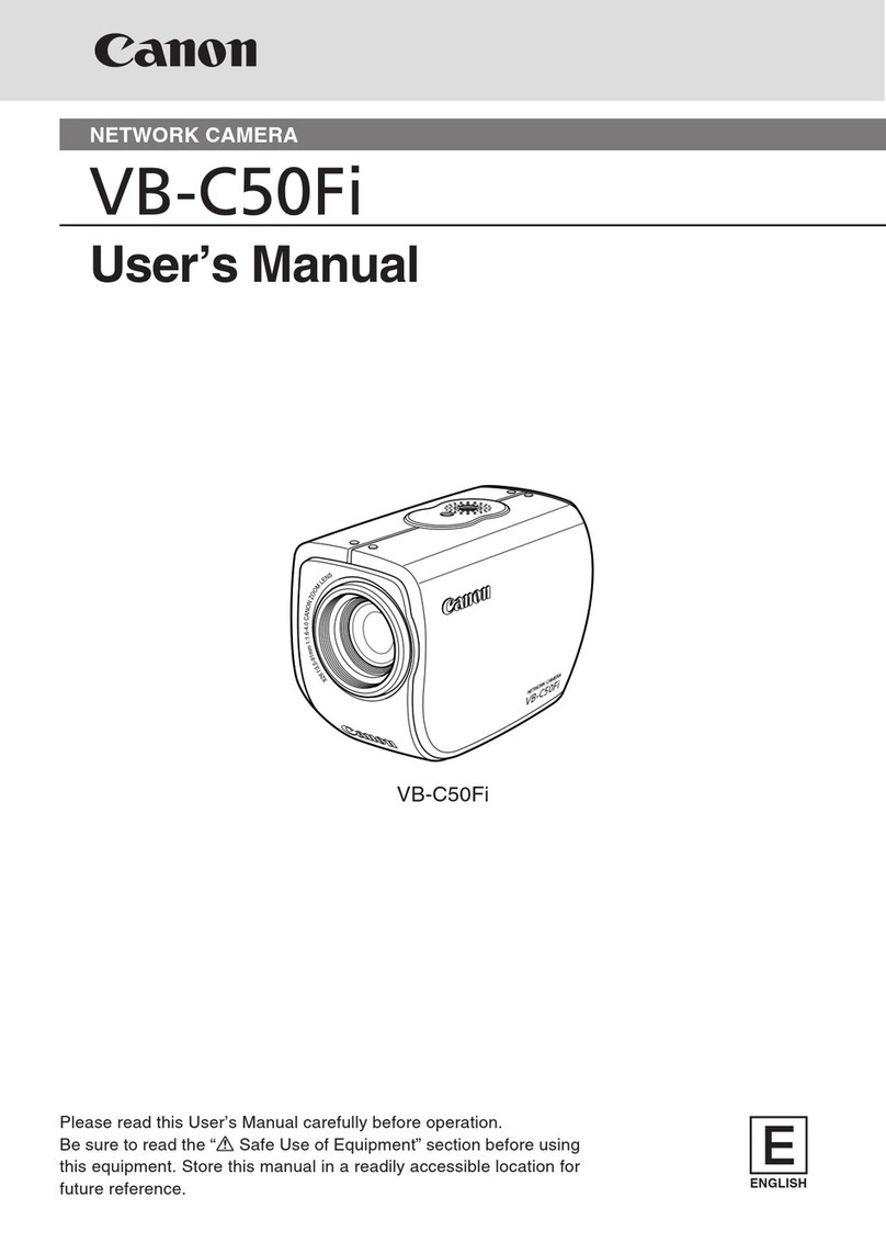 Canon VB-C50Fi Manuel utilisateur