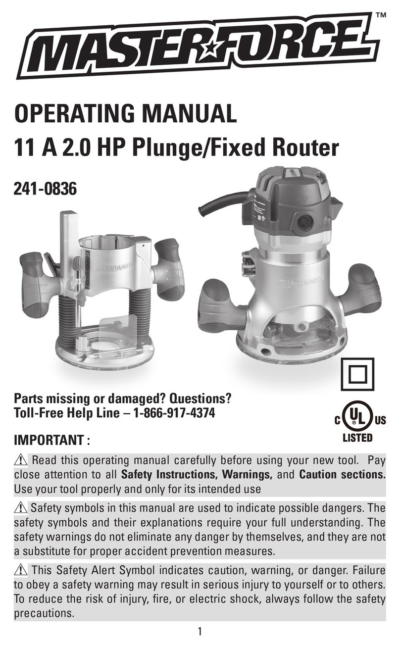 MasterForce 241-0836 Manuel utilisateur